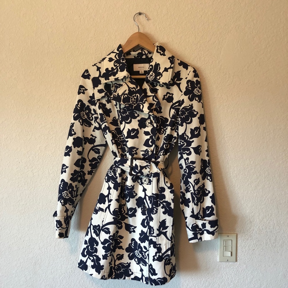Floral Canvas Trench